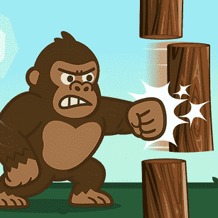 Griesgrämiger Gorilla